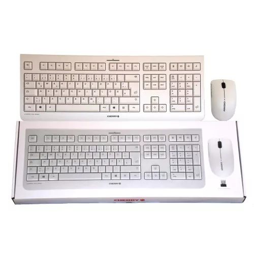 Kabelloses Maus- & Tastatur Set in weiß
