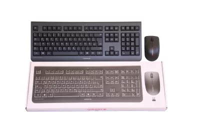 Kabelloses Maus- & Tastatur Set in schwarz