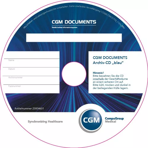 CGM Documents Archiv-CD blau