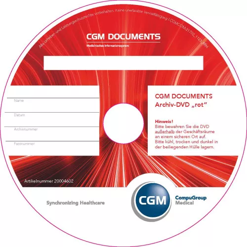 CGM Documents Archiv-DVD rot